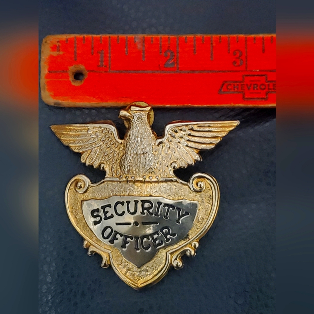 Vintage Security Officer  badge.